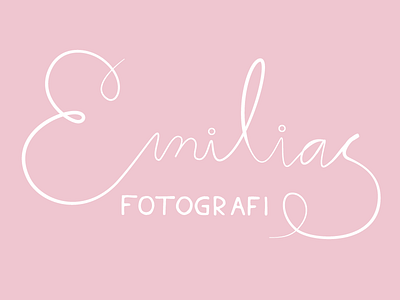 Logotype Emilias fotografi emilias fotografi lettering logotype