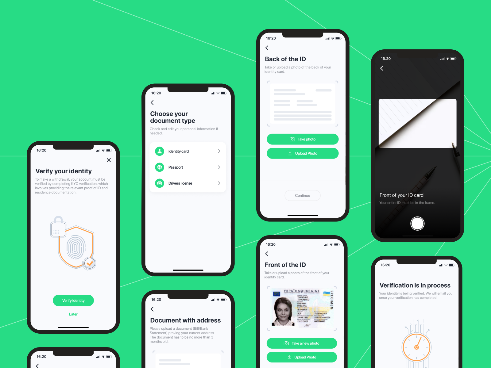 SmartCoin - Identity Verification by Anastasiia Vetchinkina on Dribbble