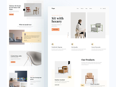 Piggo. - Furniture Website by Arif Mahmud for Halal Lab on Dribbble