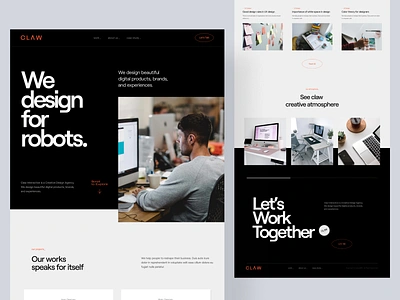 CLAW - Creative Design Agency Website agency agency landing page agency website creative design landing page landing page design portfolio ui ux web website