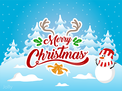 Merry Christmas design graphic design illustration vector