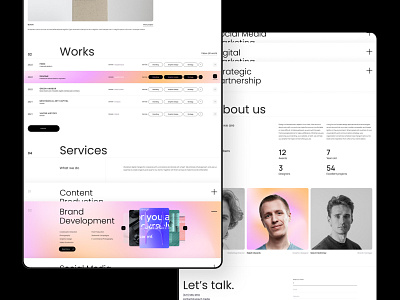 Htotut — Creative Digital Agency agency branding creative agency design interface minimalistic ui ux