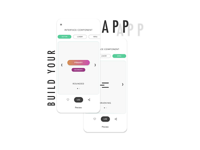 Build Your App, App. app design ui ux