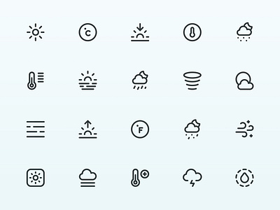 Myicons — Weather, Climate vector line icons climate icons essential icons flat icons icon design icon pack icons icons design icons pack interface icons line icons myicons ui ui design ui designer ui icons ui set weather icons web design web designer web ui