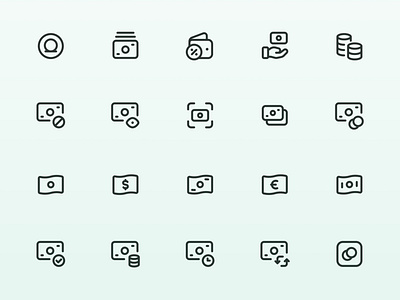 Myicons — Money vector line icons