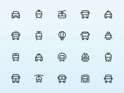 Myicons — Transport vector line icons pack flat icons icon design icon pack icons icons design icons pack interface icons line icons myicons transport icons ui ui design ui designer ui icons ui kit ui pack ui set web design web designer web ui