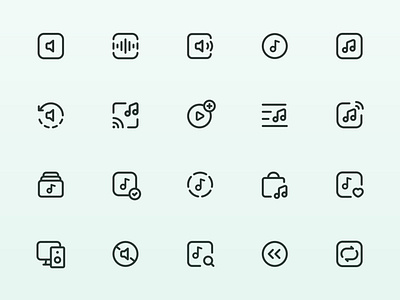 Myicons — Sound, Music, Media vector line icons pack essential icons flat icons icon design icon pack icons icons design icons pack interface icons line icons myicons ui ui design ui designer ui icons ui kit ui pack ui set web design web designer web ui
