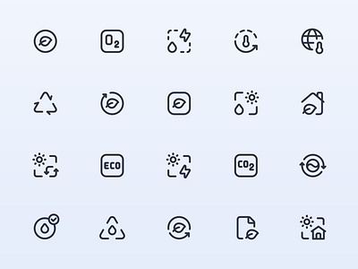 Myicons — Ecology Recycling vector line icons pack essential icons flat icons icon design icon pack icons icons design icons pack interface icons line icons myicons ui ui design ui designer ui icons ui kit ui pack ui set web design web designer web ui