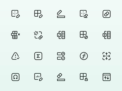 Myicons — Table, Edit vector line icons pack by Myicons on Dribbble