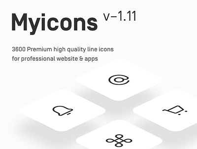 Myicons ✨ v—1.11 | 3610 Premium Vector line Icons Pack essential icons flat icons icon design icon pack icons icons design icons pack interface icons line icons myicons ui ui design ui designer ui icons ui kit ui pack ui set web design web designer web ui