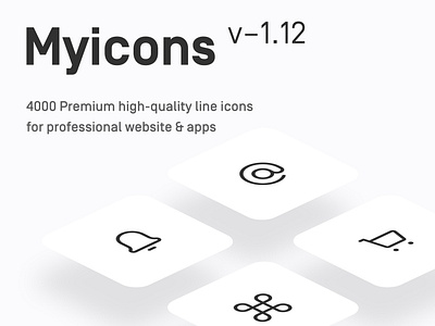 Myicons ✨ v—1.12 | 4000+ Premium Vector line Icons Pack