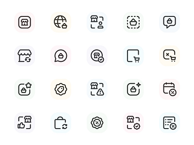 Myicons — Shopping, Ecommerce vector line icons pack