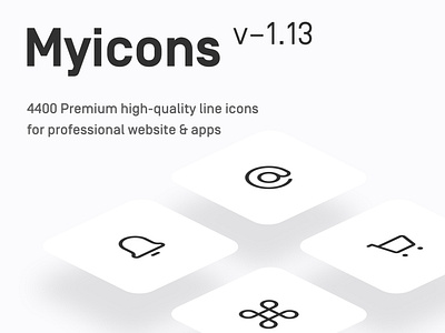 Myicons ✨ v—1.13 | 4400+ Premium Vector line Icons Pack