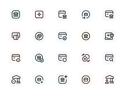 Myicons — Payments, Finance vector line icons pack