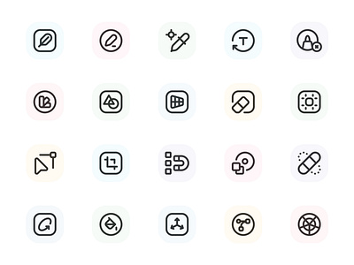 Myicons — Design, Tools  vector line icons pack