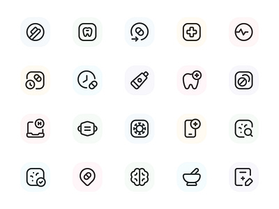 Myicons — Health, Medicine  vector line icons pack