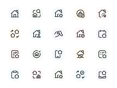 Myicons✨ — Real Estate vector line icons pack