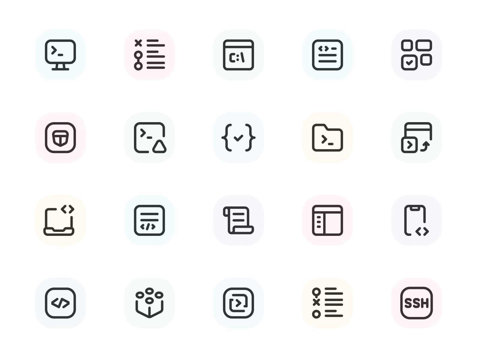 Myicons — Programing, Data vector line icons pack by Myicons on Dribbble