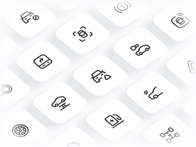 Myicons — Car, Service, Parts vector line icons pack