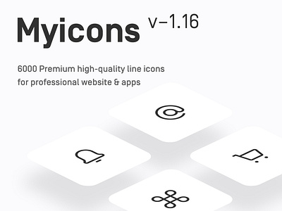 Myicons ✨ v—1.16 | 6000+ Premium Vector line Icons Pack