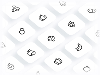 Myicons✨ — Fruits, Vegetables vector line icons pack essential icons flat icons icon design icon pack icons icons design icons pack interface icons line icons myicons ui ui design ui designer ui icons ui kit ui pack ui set web design web designer web ui