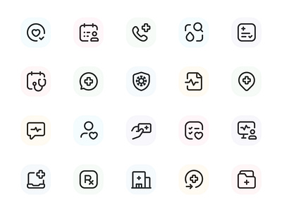 Myicons✨ — Health, Medicine vector line icons pack essential icons flat icons icon design icon pack icons icons design icons pack interface icons line icons myicons ui ui design ui designer ui icons ui kit ui pack ui set web design web designer web ui