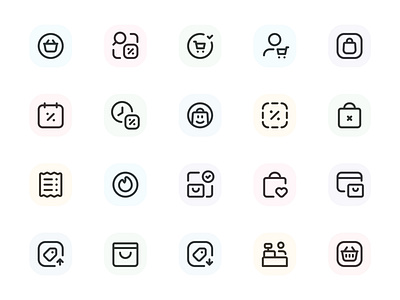 Myicons✨ — Shopping, Ecommerce vector line icons pack