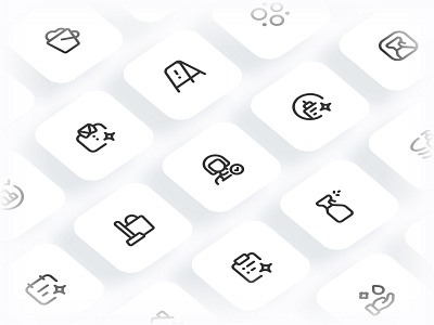 Myicons✨ — Cleaning, Housekeeping vector line icons pack