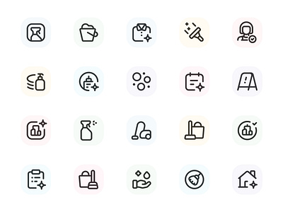 Myicons✨ — Cleaning, Housekeeping vector line icons pack essential icons icon design icon pack icons icons design icons pack interface icons line icons sketch sketchicons ui ui design ui designer ui icons ui kit ui pack ui set web design web designer web ui
