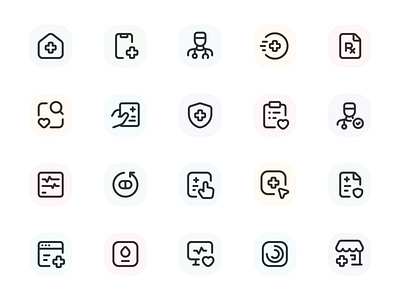 Myicons✨ — Health, Medicine vector line icons pack