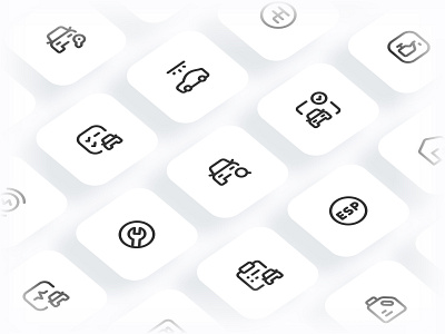 Myicons✨ — Car, Service, Parts vector line icons pack