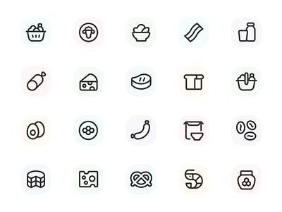 Myicons✨ — Food  vector line icons pack