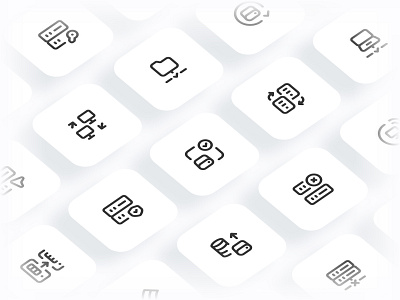 Myicons✨ — Servers, Databases  vector line icons pack