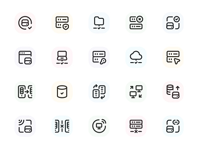 Myicons✨ — Servers, Databases vector line icons pack essential icons icon design icon pack icons icons design icons pack interface icons line icons sketch sketchicons ui ui design ui designer ui icons ui kit ui pack ui set web design web designer web ui