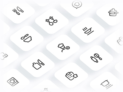 Myicons✨ — Kitchen, Cooking vector line icons pack