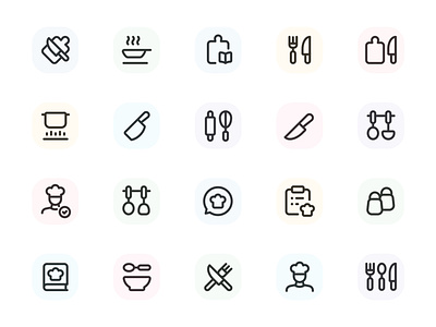 Myicons✨ — Kitchen, Cooking vector line icons pack essential icons icon design icon pack icons icons design icons pack interface icons line icons sketch sketchicons ui ui design ui designer ui icons ui kit ui pack ui set web design web designer web ui