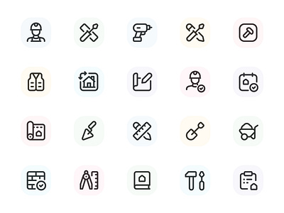Myicons✨ — Construction, Tools vector line icons pack essential icons icon design icon pack icons icons design icons pack interface icons line icons sketch sketchicons ui ui design ui designer ui icons ui kit ui pack ui set web design web designer web ui