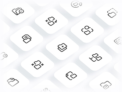 Myicons✨ — Folders vector line icons pack