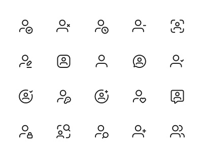 Myicons✨ — Users vector line icons pack