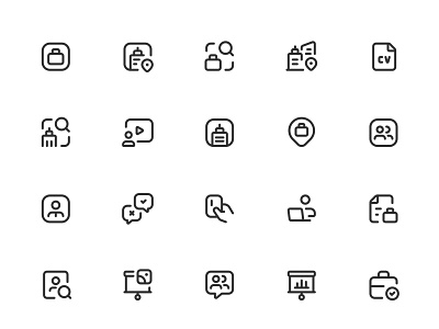 Myicons✨ — Office, Work vector line icons pack