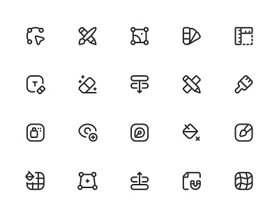 Myicons✨ — Design, Tools vector line icons pack