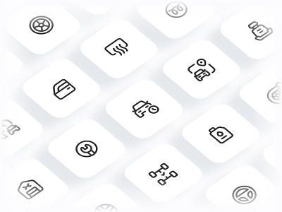 Myicons✨ — Car, Service, Parts  vector line icons pack