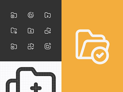 Myicons — Folders vector line icons pack by Myicons on Dribbble