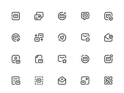 Myicons✨ — Emails vector line icons pack essential icons icon design icon pack icons icons design icons pack interface icons line icons sketch sketchicons ui ui design ui designer ui icons ui kit ui pack ui set web design web designer web ui