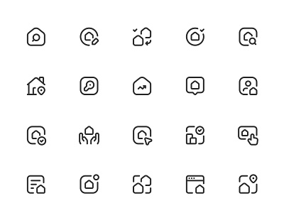 Myicons✨ — Real Estate vector line icons pack