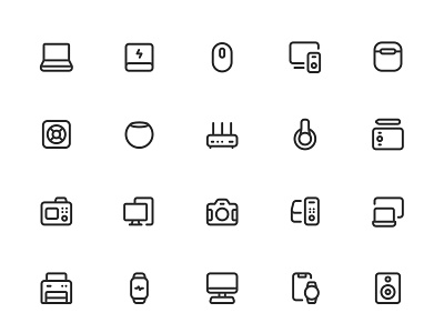 Myicons✨ — Computers, Devices, Electronics vector line icons