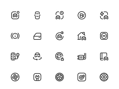 Myicons✨ — Car, Service, Parts vector line icons