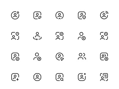 Myicons✨ — Users, Single user vector line icons pack