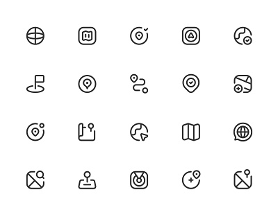 Myicons✨ — Navigation, Maps vector line icons pack