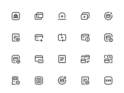 Myicons✨ — Payments, Finance vector line icons pack